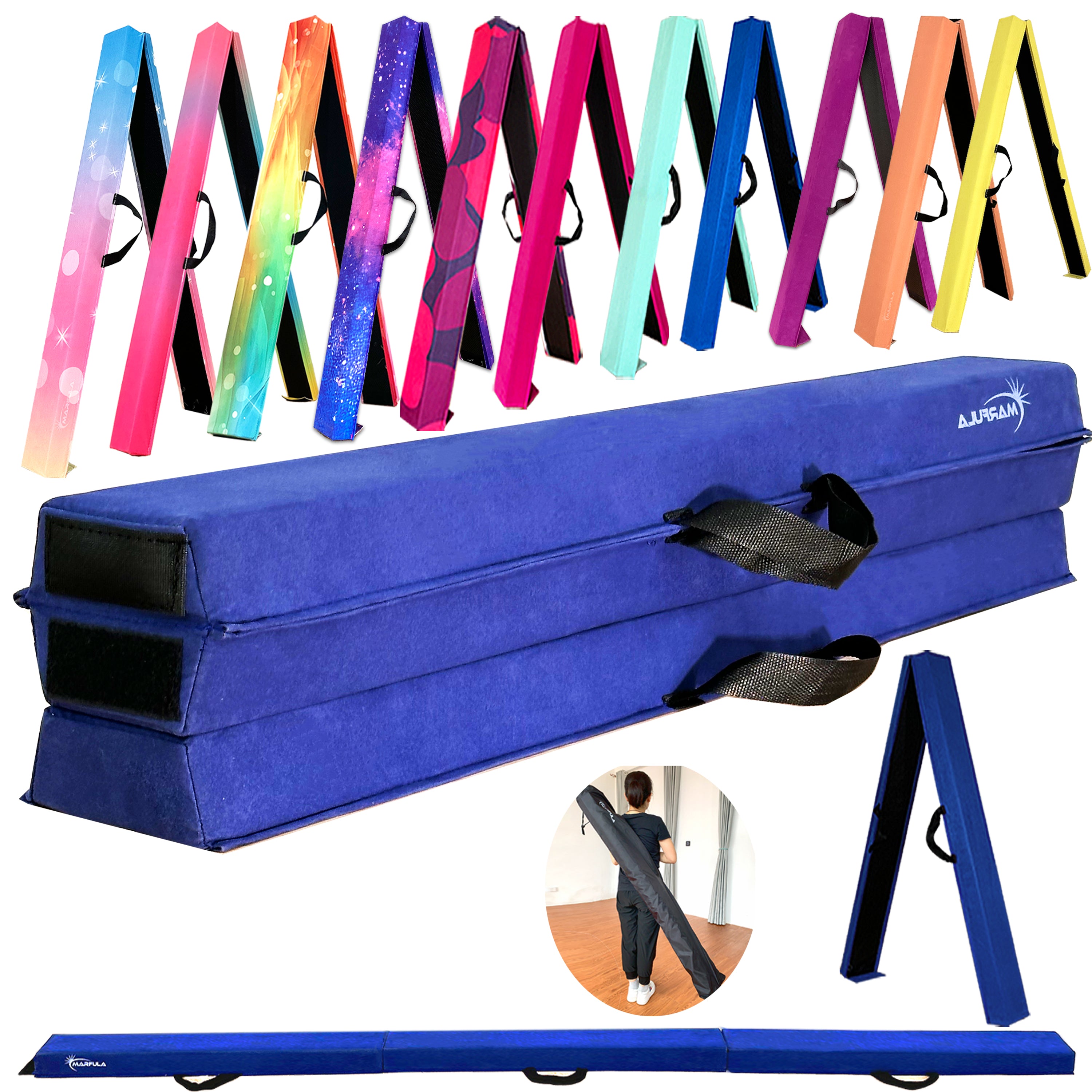 Fold Gymnastic Beam- Suede+EVA