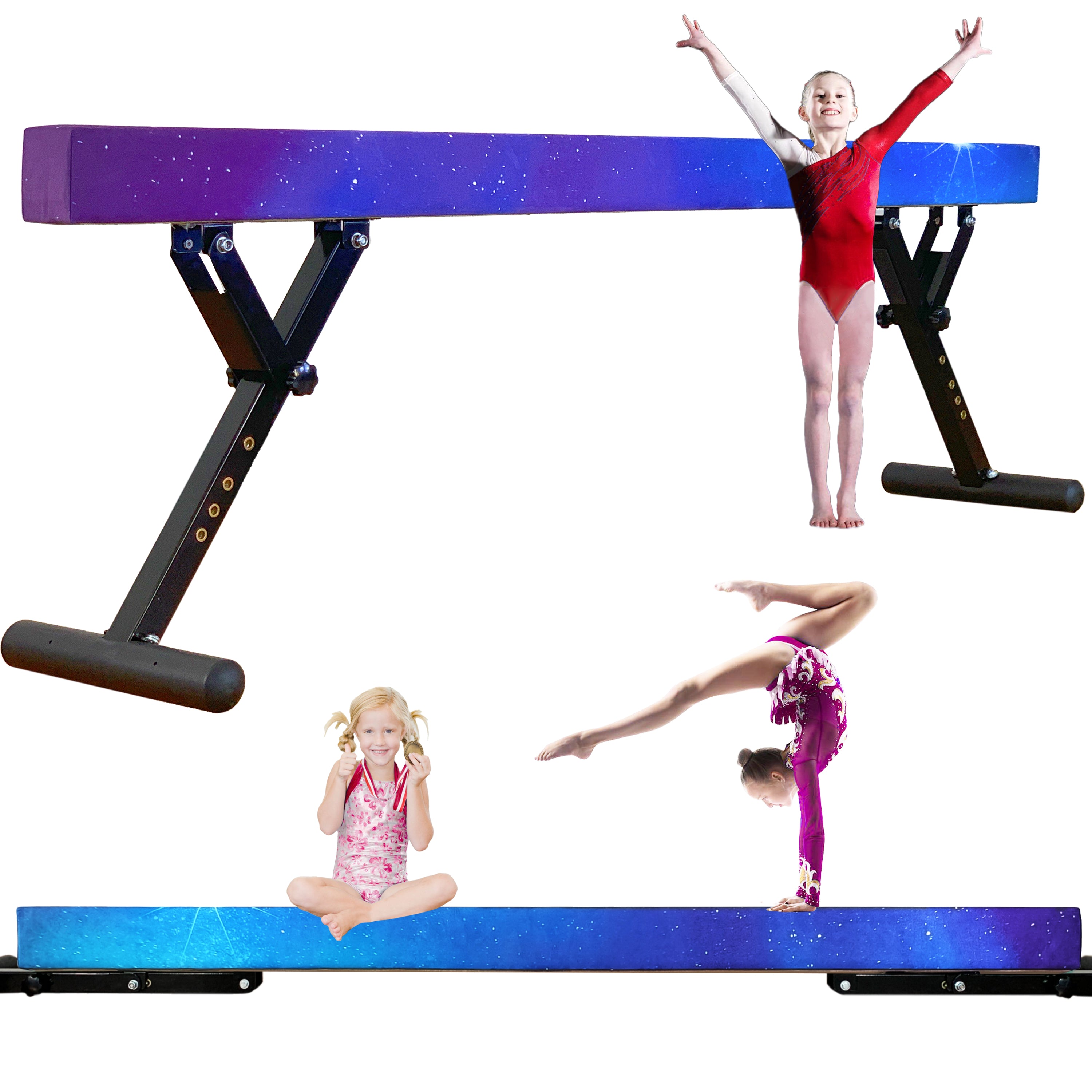 Gymnastic Balance Beam - Adjust Height