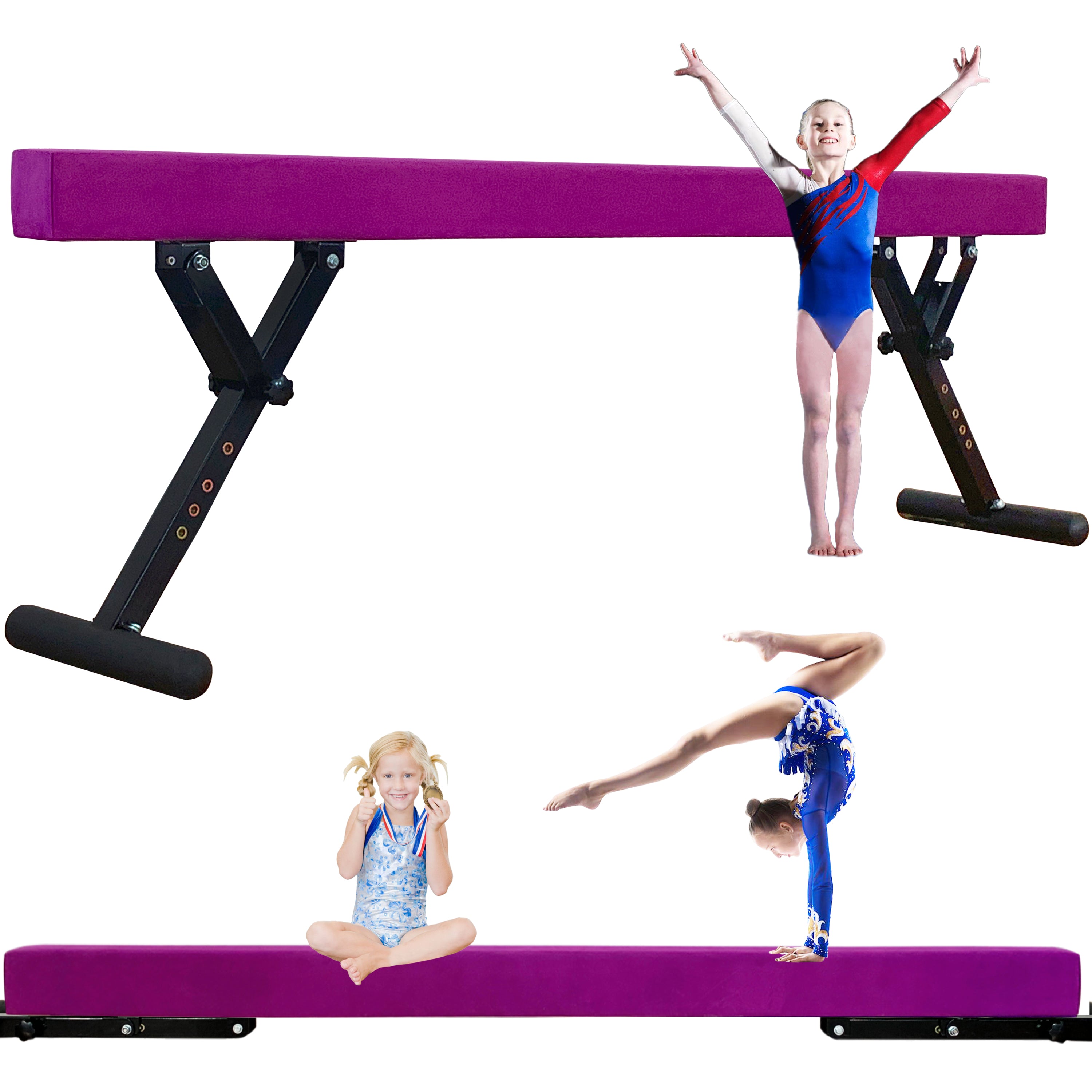 Gymnastic Balance Beam - Adjust Height