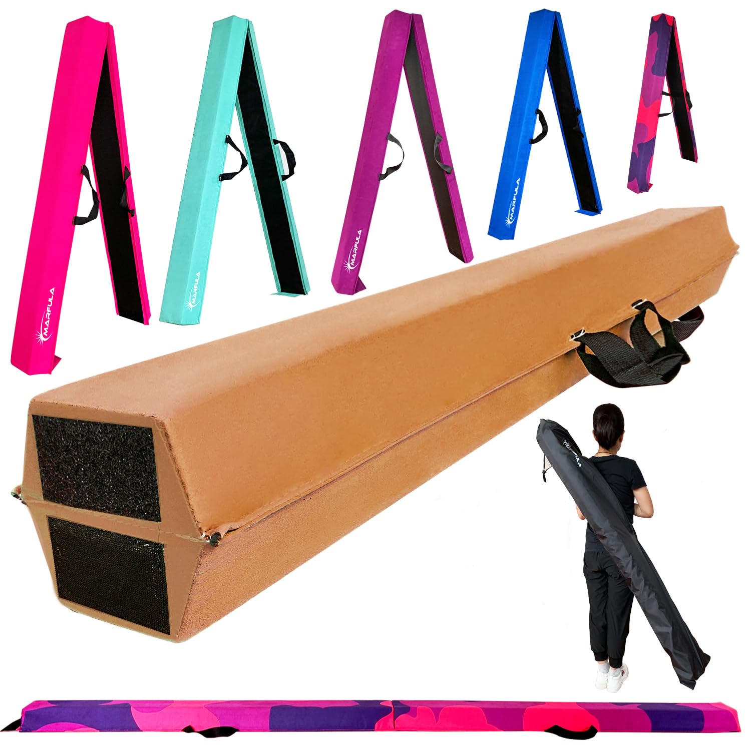 Fold Gymnastic Beam- Suede+EVA