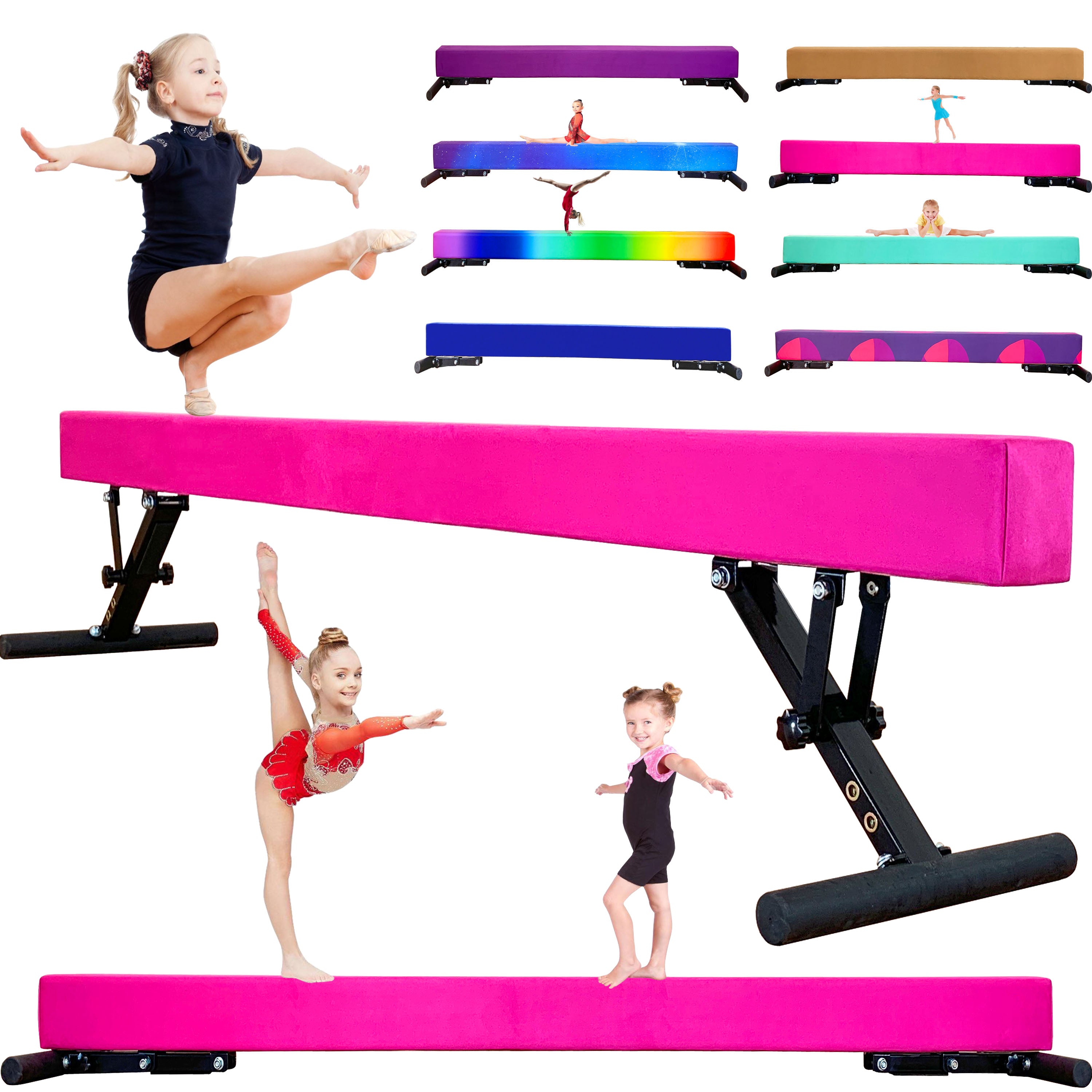Gymnastic Balance Beam - Adjust Height