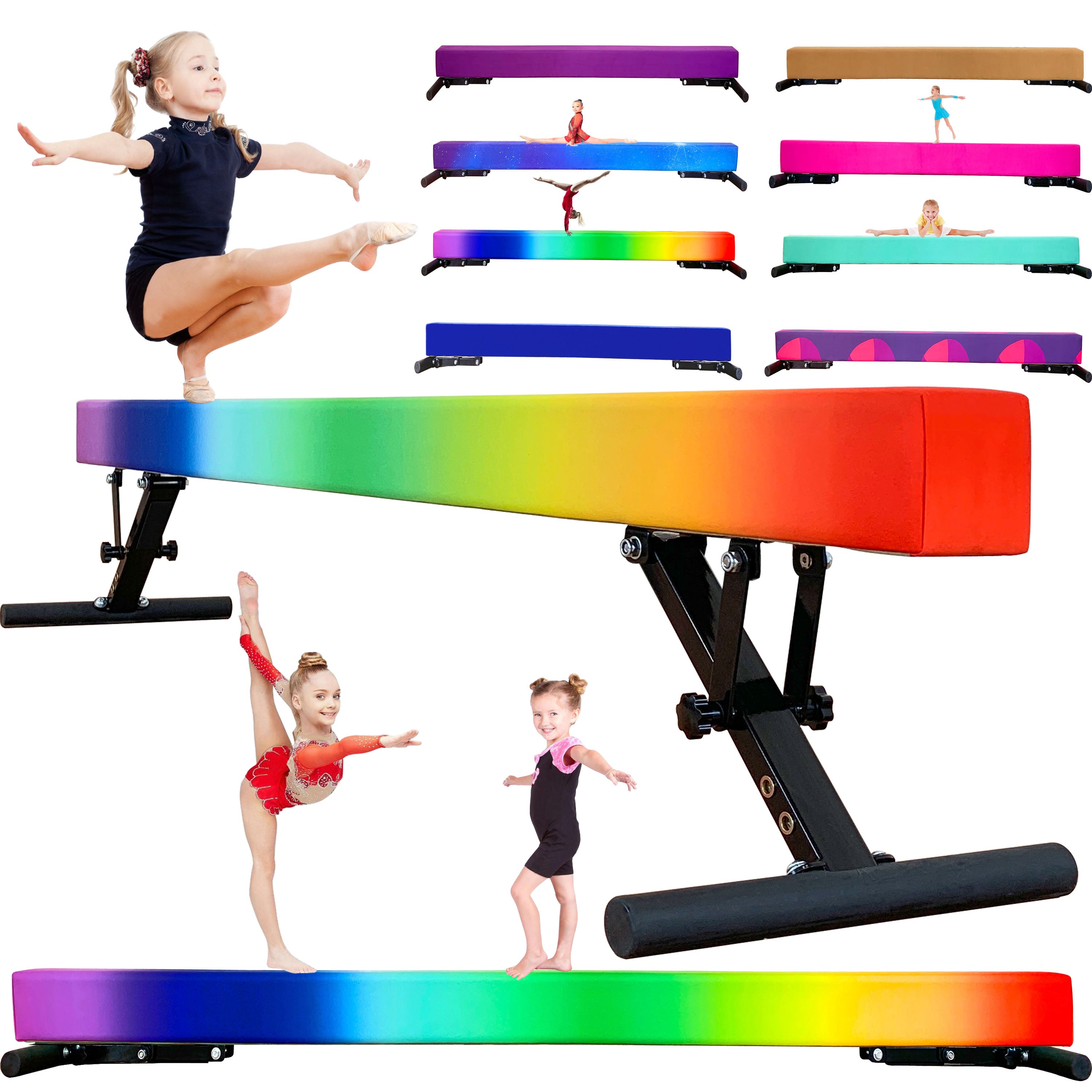Gymnastic Balance Beam - Adjust Height