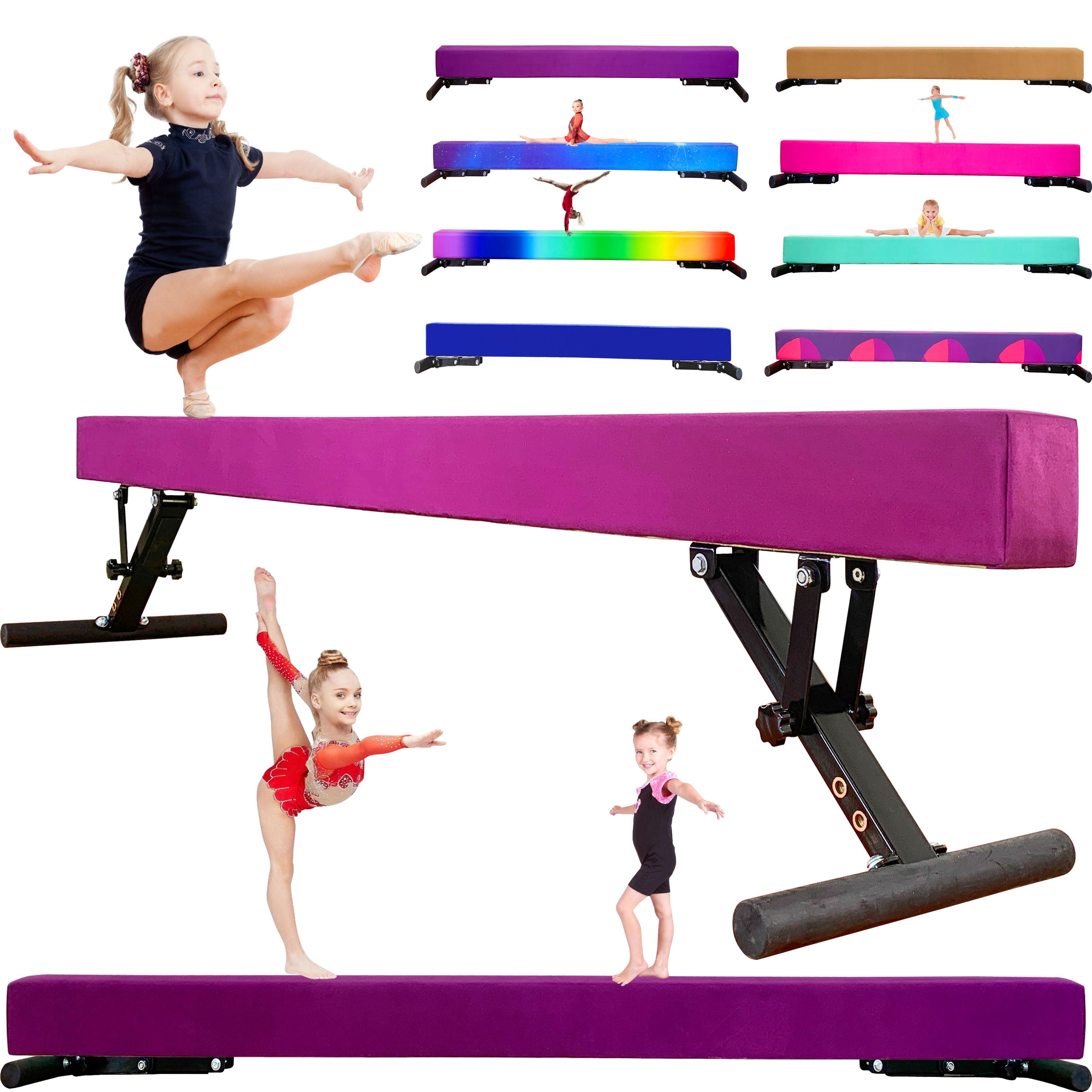 Gymnastic Balance Beam - Adjust Height