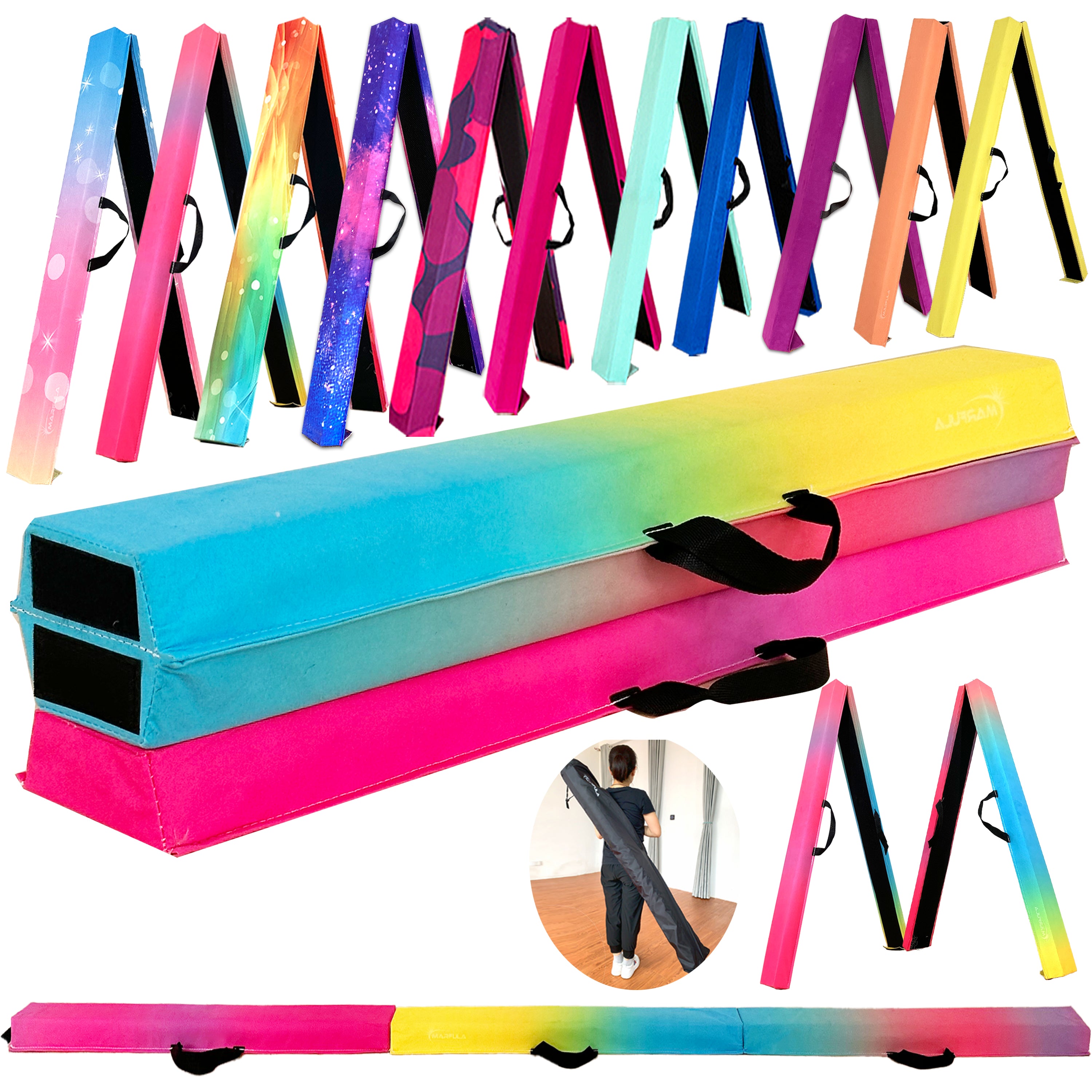 Fold Gymnastic Beam- Suede+EVA