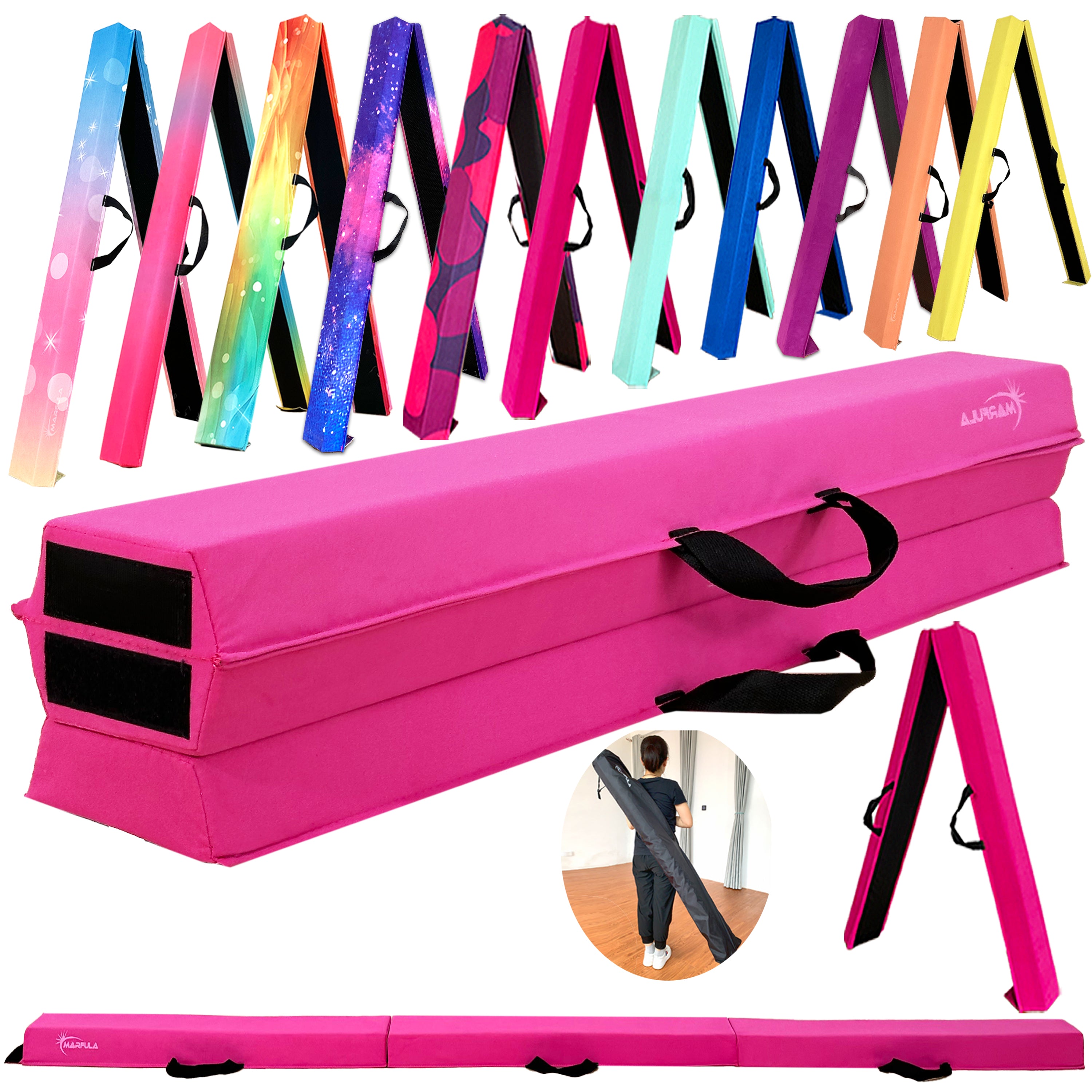 Fold Gymnastic Beam- Suede+EVA