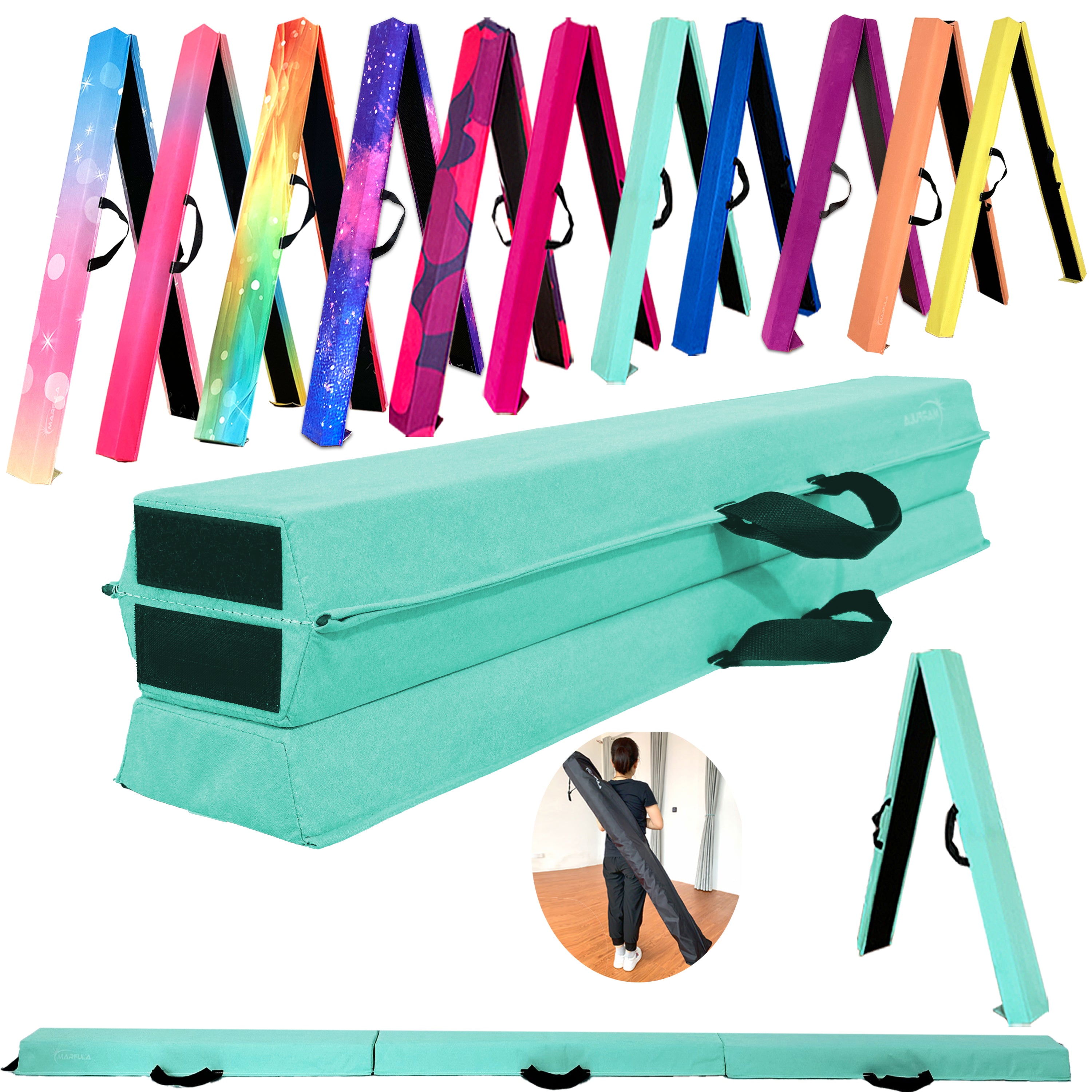 Fold Gymnastic Beam- Suede+EVA