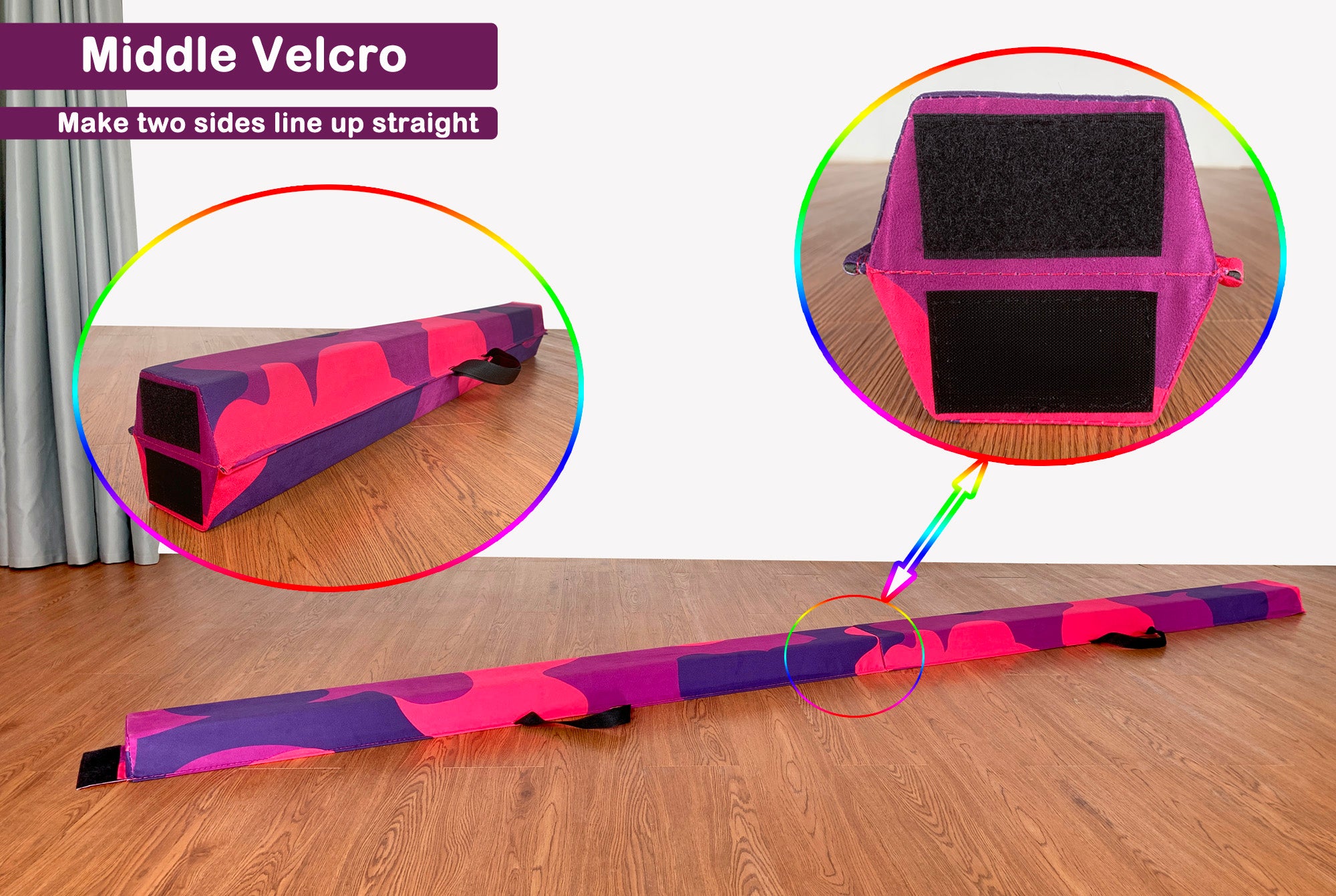Fold Gymnastic Beam- Suede+EVA