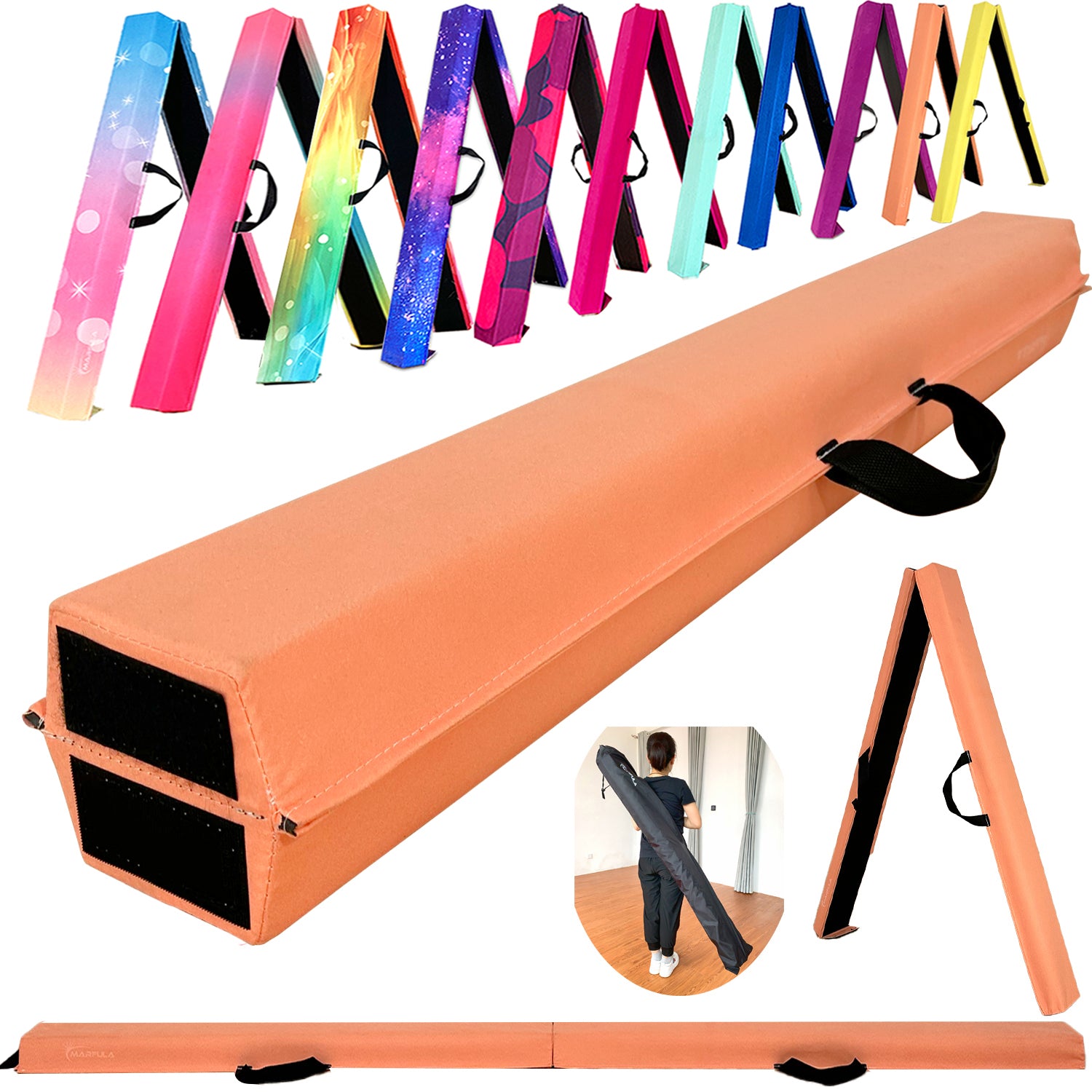 Fold Gymnastic Beam- Suede+EVA