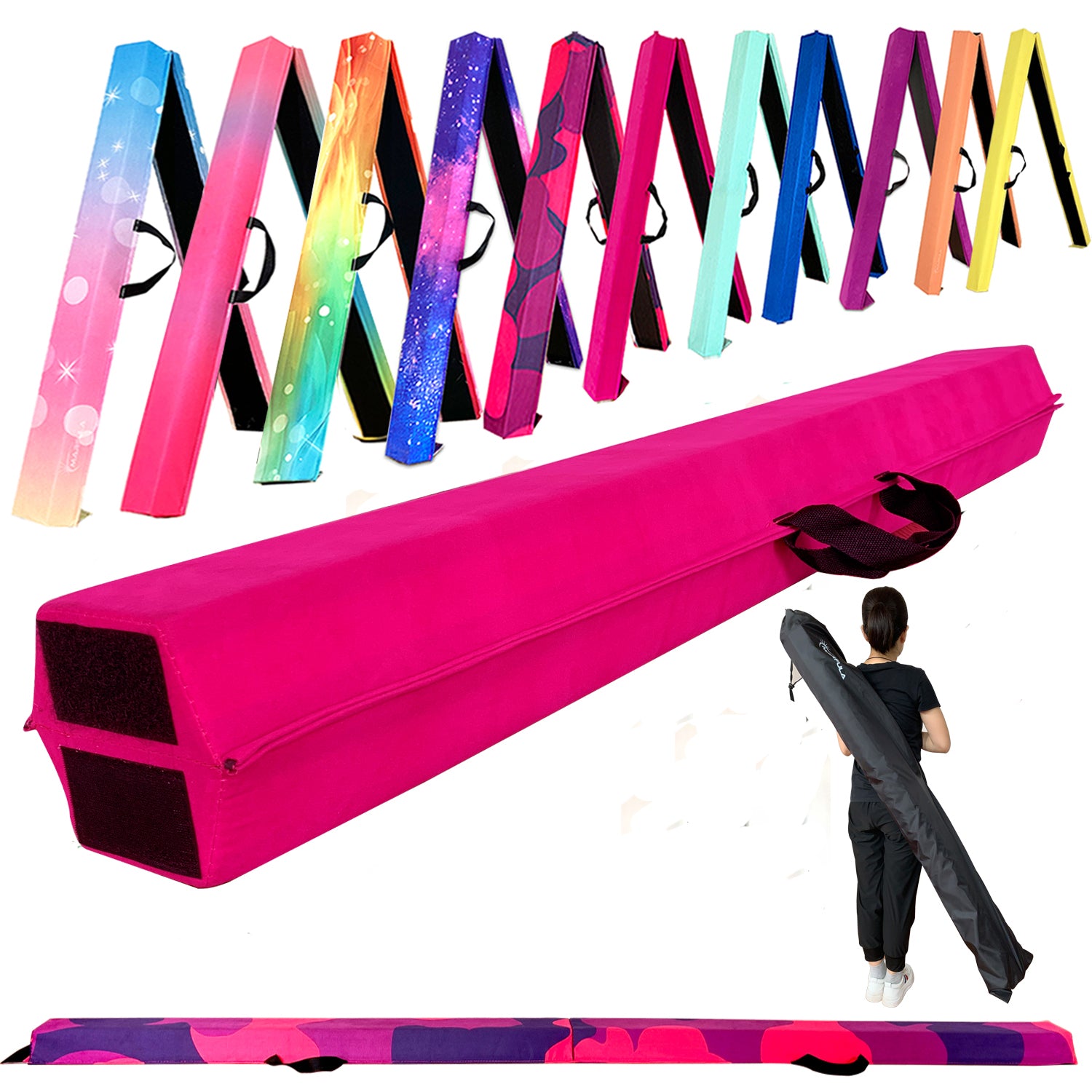 Fold Gymnastic Beam- Suede+EVA