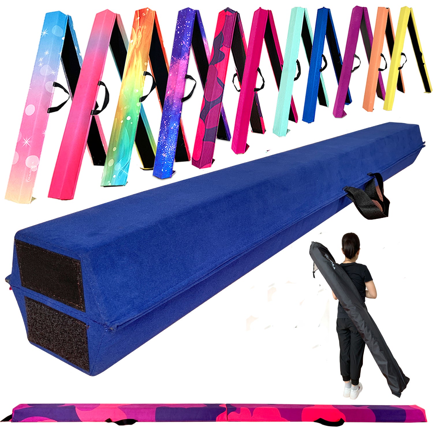 Fold Gymnastic Beam- Suede+EVA
