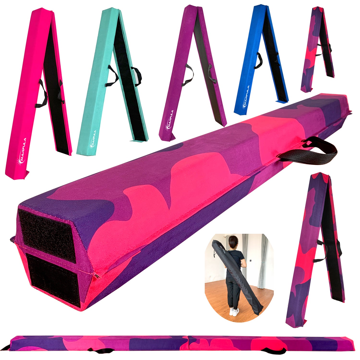 Fold Gymnastic Beam- Suede+EVA